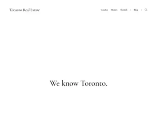 Torontorealestate.ca(Easily search for your dream house or condo) Screenshot