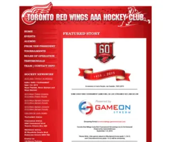 Torontoredwings.com(Toronto Red Wings) Screenshot