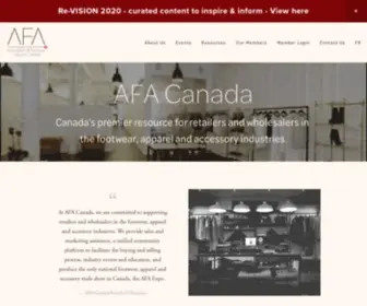 Torontoshoeshow.com(AFA Canada) Screenshot