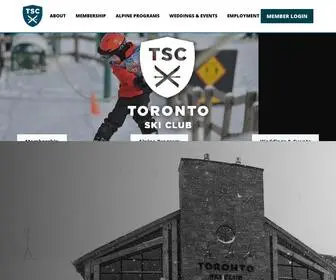 Torontoskiclub.on.ca(Toronto Ski Club) Screenshot