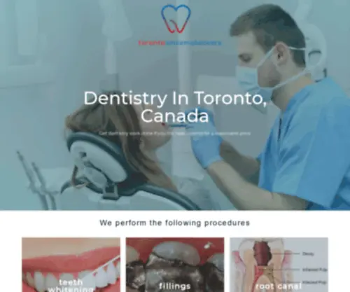 Torontosmilemakeovers.com(Dentistry In Toronto) Screenshot