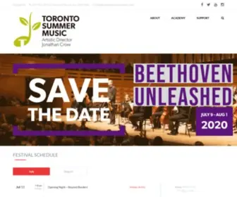 Torontosummermusic.com(Toronto Summer Music Toronto Summer Music) Screenshot
