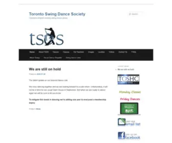 Torontoswingdancesociety.ca(Toronto Swing Dance Society) Screenshot