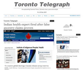 Torontotelegraph.com(Toronto Telegraph) Screenshot