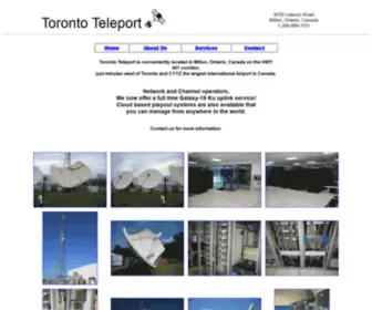 Torontoteleport.com(Toronto Teleport Satellite Uplink Downlink IPTV) Screenshot