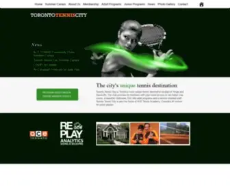 Torontotenniscity.com(Toronto Tennis City) Screenshot