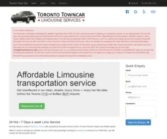 Torontotowncar.com(Toronto Town Car) Screenshot