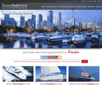 Torontoyachtsales.com(Toronto Yachts for Sale) Screenshot