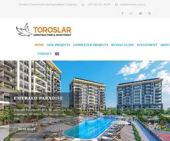 Toroslar.com.tr(Toroslar Construction Alanya) Screenshot