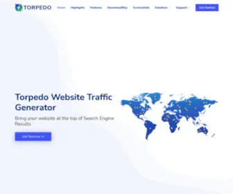 Torpedotraffic.com(New Generation Website Traffic Generator) Screenshot