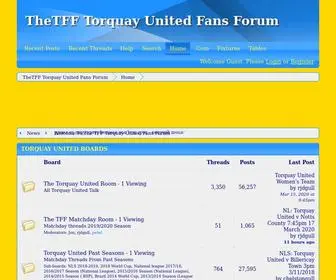 Torquayfansforum.co.uk(TheTFF Torquay United Fans Forum) Screenshot