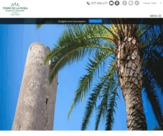 Torredelamora.com(Campsite Torre de la Mora) Screenshot