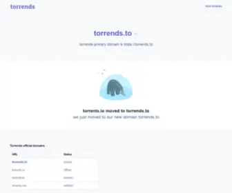 Torrends.info(Official Site Status for torrends.to) Screenshot