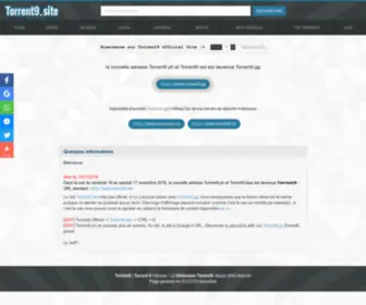 Torrent9.site(Telecharger avec Torrent9 Officiel Site) Screenshot