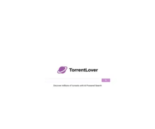 Torrentlover.com(AI Powered Torrent Search Engine) Screenshot