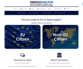 Torreviejatranslation.com(Torrevieja Translation) Screenshot