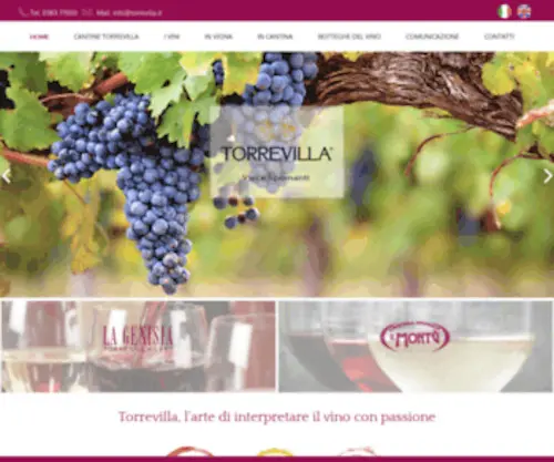 Torrevilla.it(Vendita e Produzione Vini e Spumanti dell'Oltrepò Pavese) Screenshot