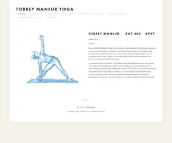 Torreymansuryoga.com(Torrey Mansur Yoga) Screenshot