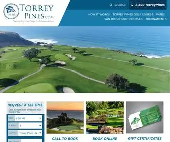 Torreypines.com(Torrey Pines Golf Course) Screenshot