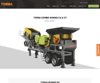 Torsa.com(Machinery for Rock & Mineral Processing Industry) Screenshot