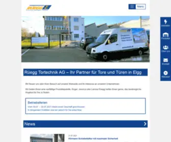 Tortechnik.ch(Rüegg Tortechnik AG) Screenshot