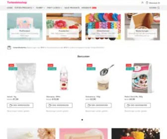 Tortendekoshop.com(Tortendeko, Tortenaufleger,Fondant, Ausstecher, Silikonform, Duftstein) Screenshot