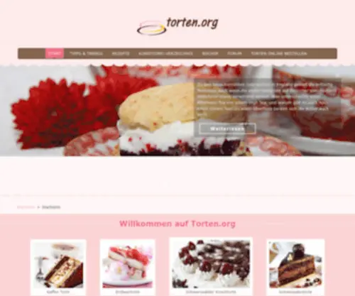 Torten.org(Trends, Rezepte, bestellen) Screenshot