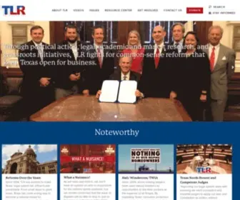 Tortreform.com(Texans for Lawsuit Reform) Screenshot