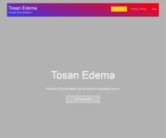 Tosanedema.com(Founder of Social Match) Screenshot