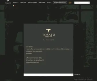 Tosato.com(Tosato Casa d'Arredo srl) Screenshot