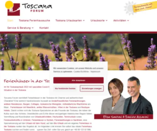Toscana-Forum.com(Ferienhäuser in der Toskana) Screenshot