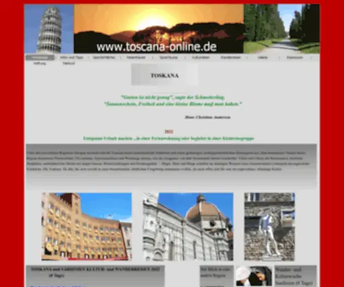 Toscana-Online.de(Toscana Online) Screenshot