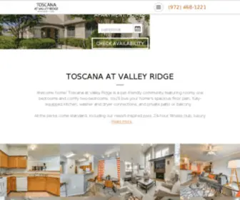 Toscanaatvalleyridgeapts.com(Apartments in Lewisville For Rent) Screenshot