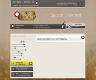 Toscanadoc.it(VENDITA PRODOTTI TIPICI TOSCANI) Screenshot