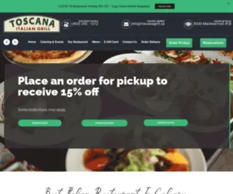 Toscanagrill.ca(Calgary's Best Italian Restaurant) Screenshot