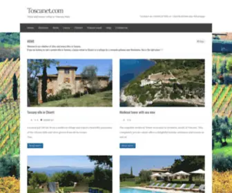 Toscanet.com(Tuscany villas and vacation rentals) Screenshot