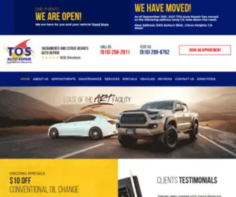 Tos.com(Sacramento Auto Repair) Screenshot