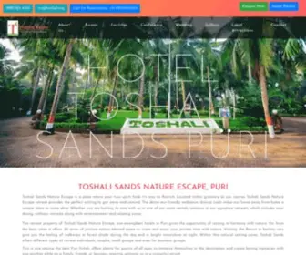 Toshalisands.com(Hotels in Puri) Screenshot