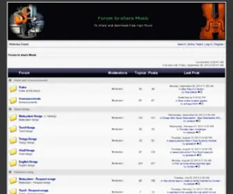 Tosharemusic.com(Forum to share Music) Screenshot