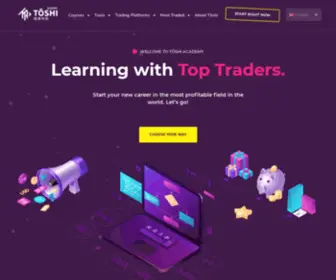 Toshiacademy.com(Forex trading school) Screenshot