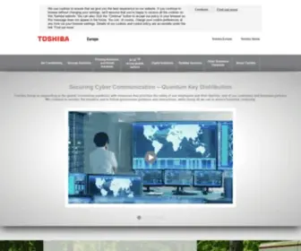 Toshiba-Europe.com(Toshiba Europe) Screenshot