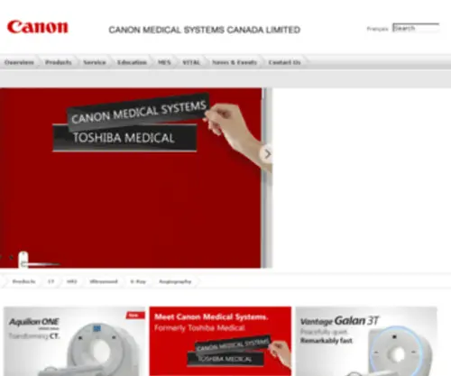 Toshiba-Medical.ca(Toshiba Medical) Screenshot