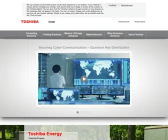 Toshiba.eu(Toshiba Europe) Screenshot