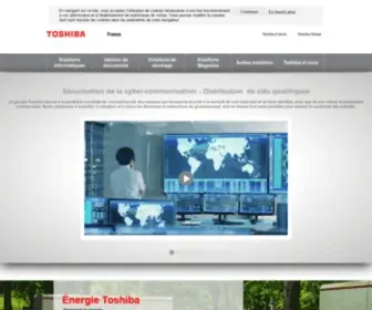 Toshiba.fr(Toshiba France) Screenshot
