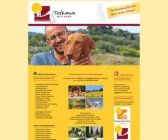 Toskana-Mit-Hund.de(Nützliche Informationen und Ferienhäuser für Ihren Urlaub mit Hund in der Toskana und Umbrien) Screenshot