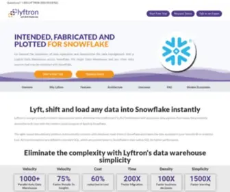 Tosnowflake.net(Lyft, Shift and Load any data to snowflake analyze it instantly) Screenshot