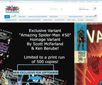 Tosscomics.com(The One Stop Shop Comics & Games) Screenshot