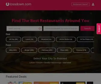 Tossdown.com(Find the Best Restaurants in your City) Screenshot