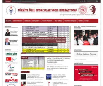 Tossfed.gov.tr(Türkiye Özel Sporcular Spor Federasyonu) Screenshot