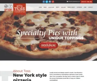 Tosspizzeria.com(Toss Pizzeria & Pub) Screenshot